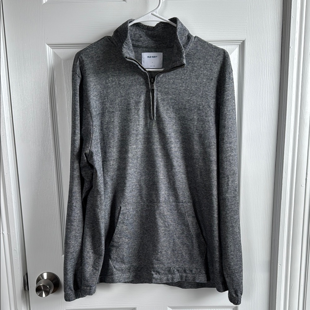 Old Navy Gray Zip Up Sweater